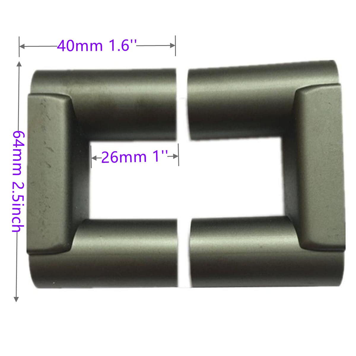 2pairs(4pcs) UY20 Transformer Core UR64 UR64/40/20 Ferrite Core Ferrite Bead Ferrite Chokes MnZn PC40