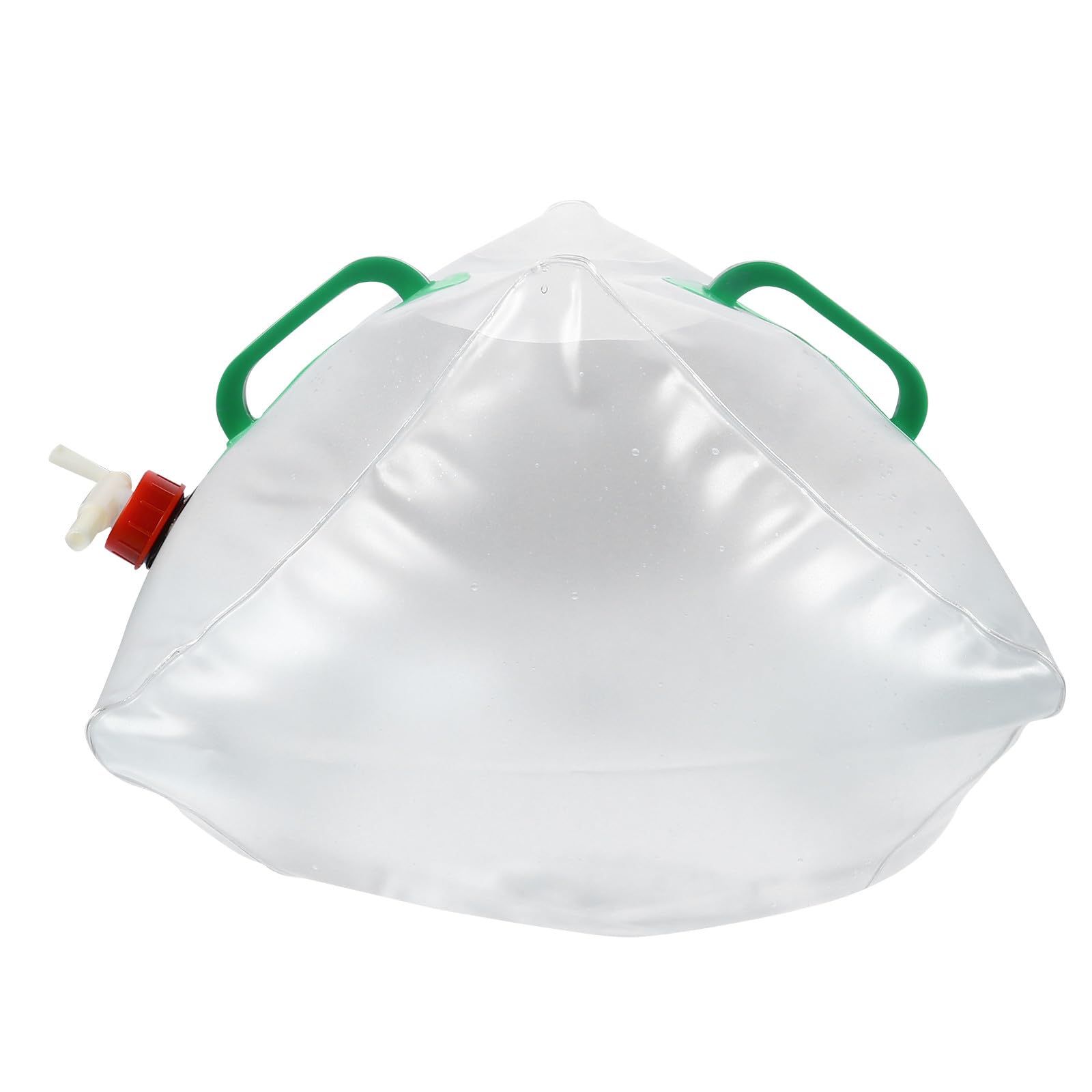 ibasenice Faltbare Wasserbehältertasche 2 Stück Tragbarer Multifunktionaler Camping Wasserkanister PVC Transparent für Outdoor Aktivitäten Reisen Notfälle