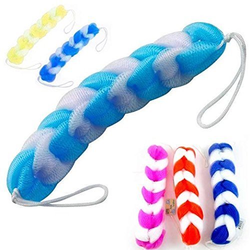 Back Scrubber Bath Shower Mesh Sponge Exfoliating Body Brush Wash Nylon Puff Spa