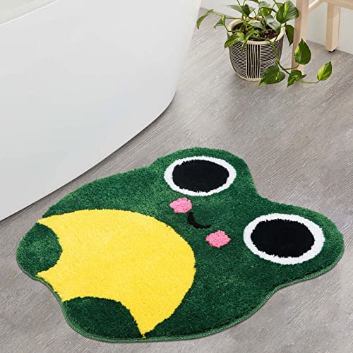 ZZDXL Badezimmerteppich Frosch Badematte rutschfest,Weiche Badteppich,Badvorleger...