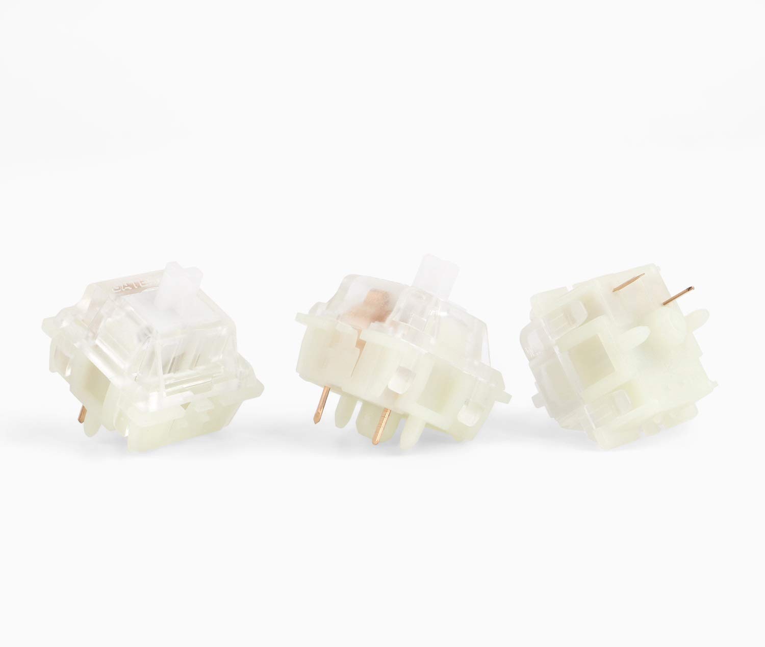 Gateron Silent Switch Black Red Clear 5Pin Transparante Top Keyswitch voor DIY Customization RGB Mechanical Gaming Toetsenbord Compatibel met MX Switch (Axis Body : 90 pcs, Color : Silent brown