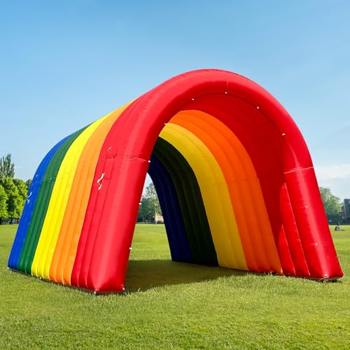 OZIS 16Ft Inflatable Tunnel Entrance Sports with Installed...