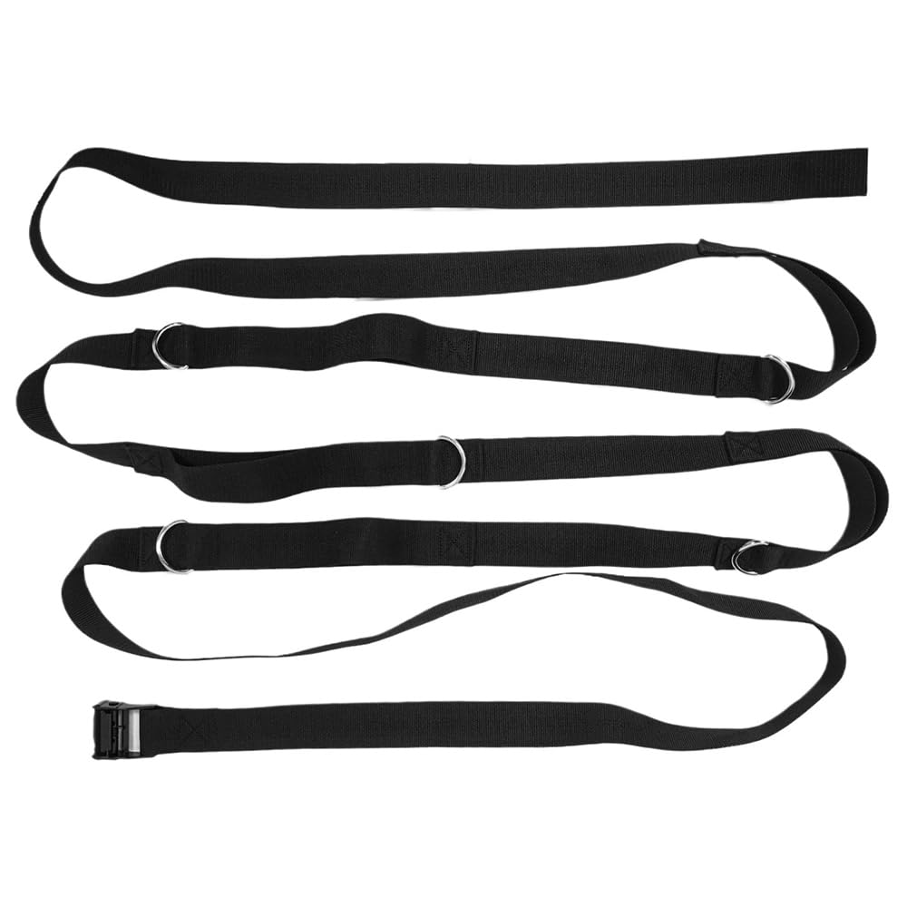 POFET Ancoraggio per Porta per carichi Pesanti, Allenamento per la Forza Anelli saldati ergonomici Antiscivolo di Grosso Spessore Fettuccia in Nylon Resistente