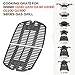 onlyfire Cast Iron Cooking Grate for Weber Q200 Q220 Q2000, Q2200, Q2400 Series Gas Grill - Replacement Parts for Weber 7645