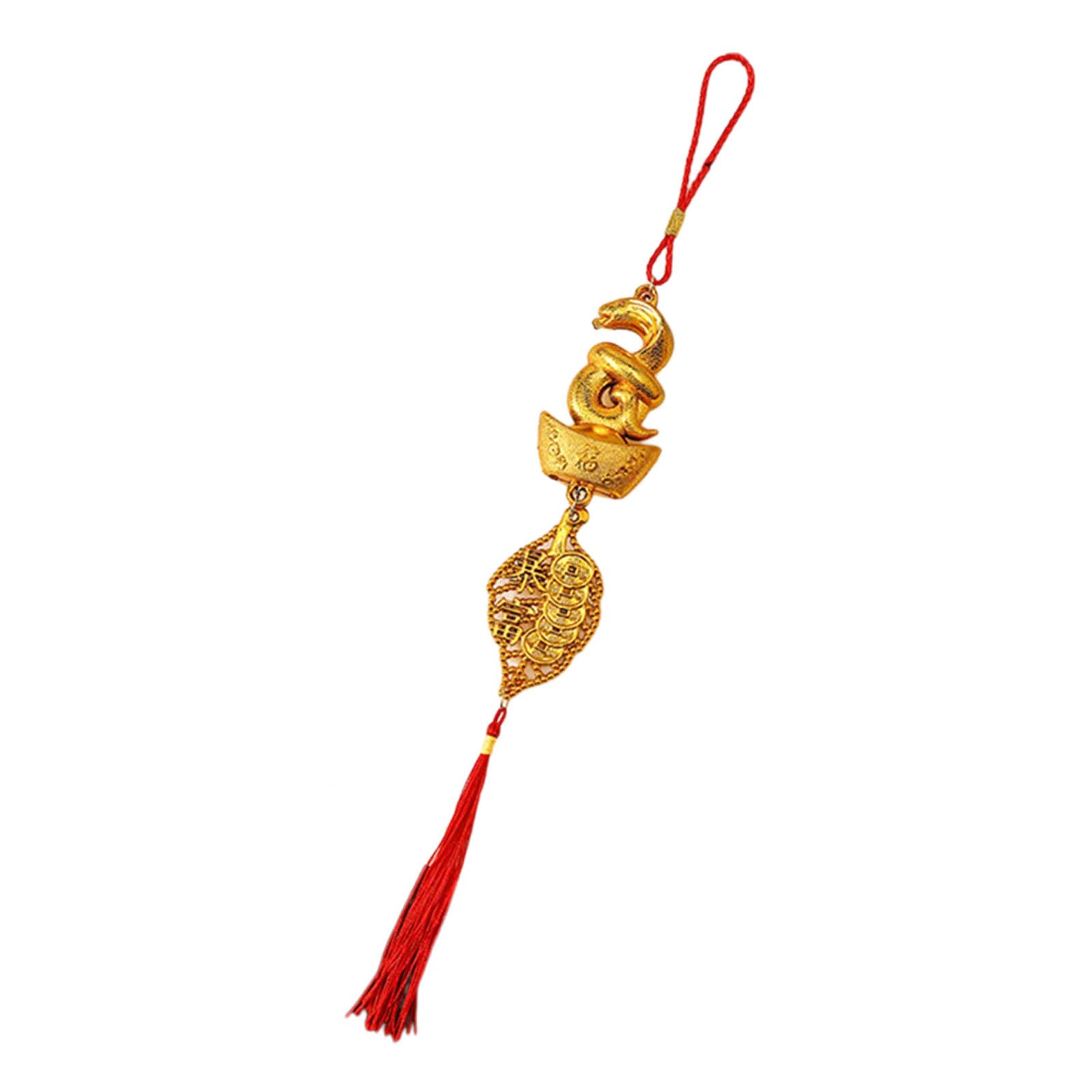 MHADBKH Snake Charm Hanging Pendant Ornaments for 2025 New Years Celebration and Fortunes Enhancement Fortunes Hanging Tassels