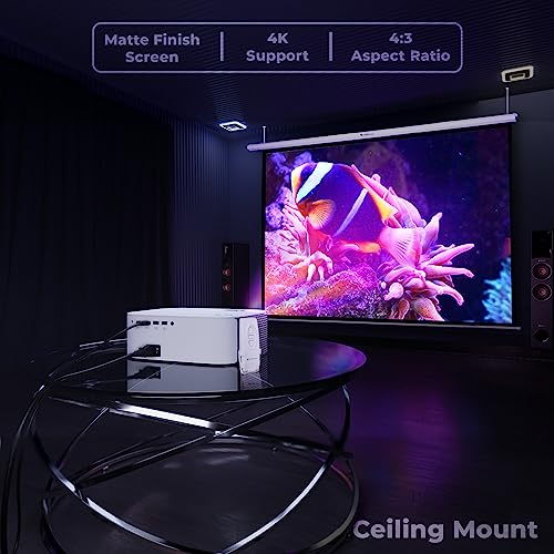Compare Zebronics PSM100A 100 inch Projector Screen with White Matte