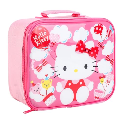 Hello Kitty - Lonchera aislada para niños y niñas, tamaño