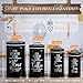 DAYYET Black Canisters Sets for the Kitchen, Airtight Kitchen Canisters for Countertop, Flour and Sugar Containers, Tea Coffee Sugar Canister Set, Black Kitchen Decor and Accessories, Set of 4