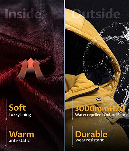 Image of CREATMO US Men's Puffer Jacket Waterproof Winter Parka jacket Warm Thicken Ski Coat