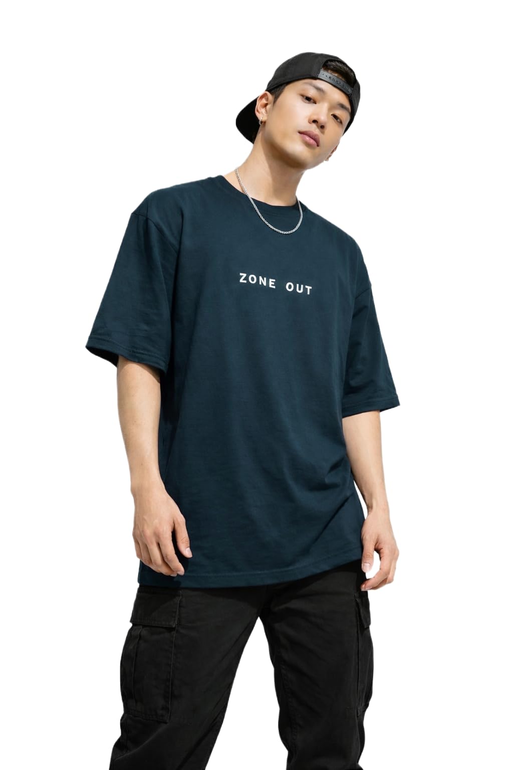 atheos Men's Graphic Print Oversized Fit T-Shirt Zone Out-picture-54