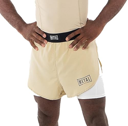 Metal Boxe Fight MMA 2-in-1 Men's Shorts