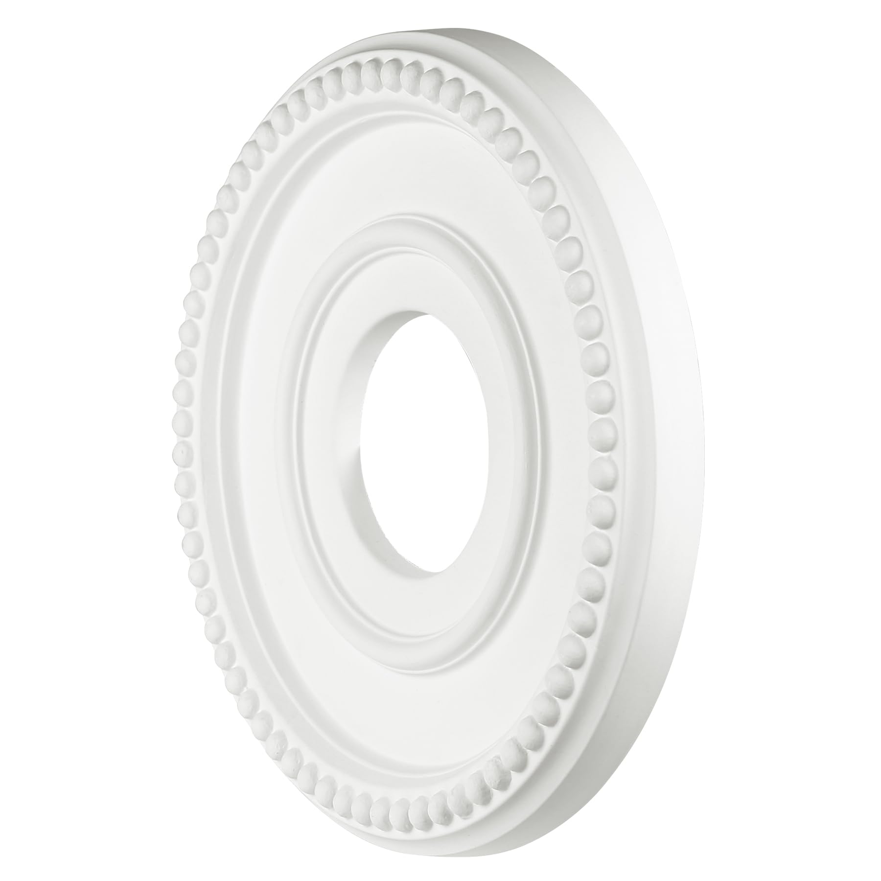 Ceiling Medallion 12-1/2" OD x 3-15/16" ID x 1-3/8"P, Ceiling Decorative Molded Round Ceiling Medallions for Chandeliers Home, White, 1 Pack — Amazon image 2