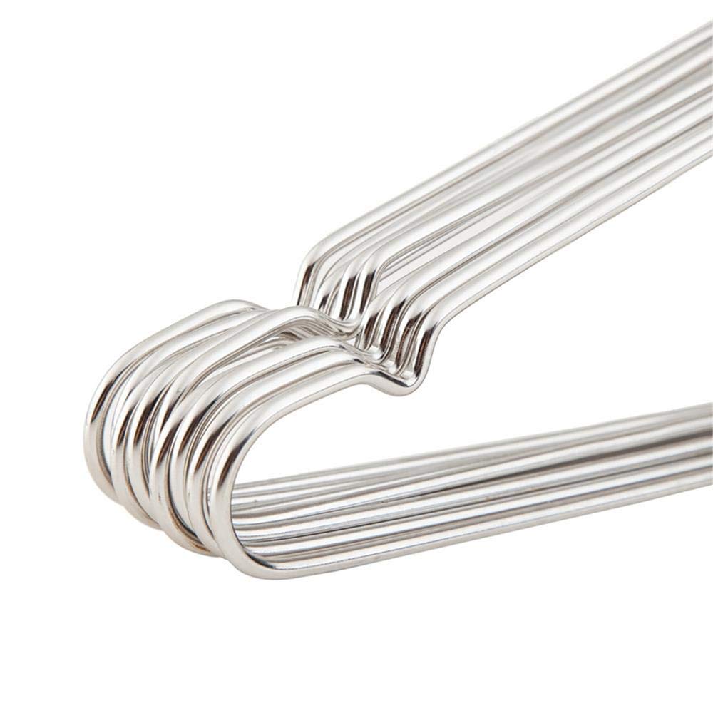 Lot De 10 Cintres Coupe-vent En Acier Inoxydable Avec Crochet De Verrouillage, Pour économiser De L'espace, Infroissables, Antidérapants, Pour La Maison