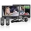 Lenco draagbare dvd-speler DVP-1045 dubbele dvd-speler set – 2 x 9 inch scherm – minimaal 4 uur accuduur – 2 hoofdtelefoons – 2 afstandsbedieningen – 2 bevestigingen – zwart