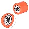 Qiily Tendeur de chaîne, Guide universel de roue de galet de tendeur de rouleau de chaîne universel de 8mm pour la moto Dirt Bike Enduro(Orange) #5