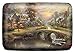 Monarque Thomas Kinkade Armored Wallet RFID Secure Data Theft Protection Credit Card Case (Sunset On Lamplight Lane)