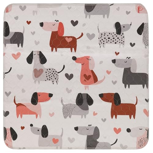 Image of PUPIBOO Washable Pee Pads for Dogs and Cats - Super Absorbent Reusable Puppy Training Pads - 100% Waterproof, Leak-Proof & Non-Slip Whelping Pads for Pet Housebreaking