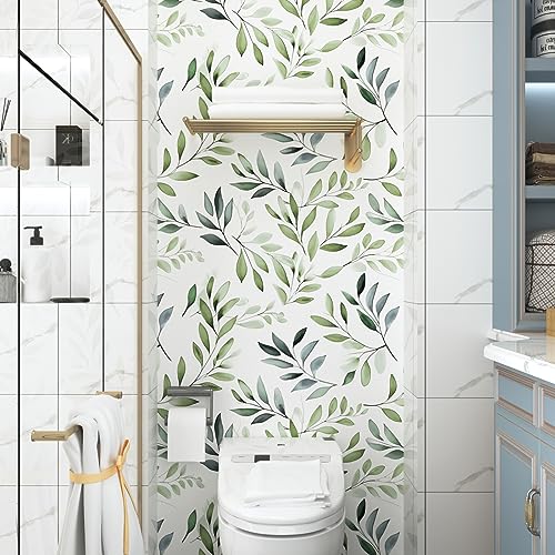 Danodoi-Leaf-Wallpaper-Peel-and-Stick-Wallpaper-Watercolor-Wallpaper-Stick-and-Peel-Green-Leaf-Contact-Paper-for-Cabinets-Waterproof-Self-Adhesive-Wall-Paper-for-Kitchen-Countertop-Wall-175-x-393 Danodoi Leaf Wallpaper Peel and Stick Wallpaper Watercolor Wallpaper Stick and Peel Green Leaf Contact Paper for Cabinets Waterproof Self Adhesive Wall Paper for Kitchen Countertop Wall 175 x 393