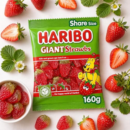 Haribo Strawbs x3 (160g) miniatura 4
