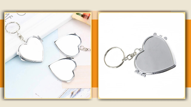 Amazon.com: NUOBESTY Love Key-Chain Heart Shaped Compact Travel