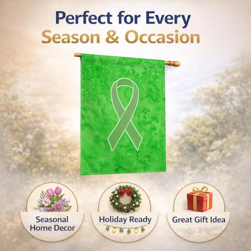Ruban lymphome vert citron Caroline's Treasures AN1212CHF : visibilité maximale grand format
