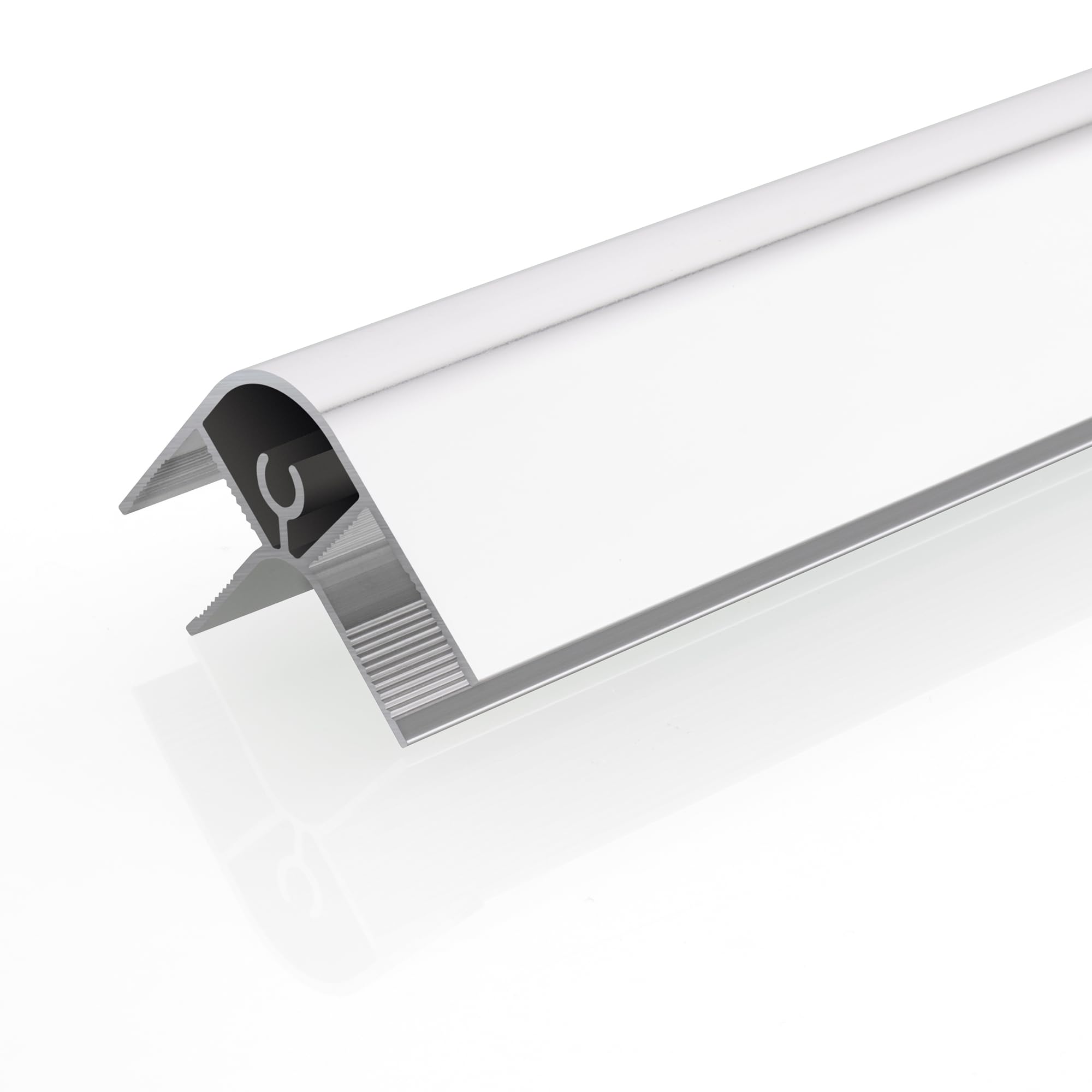 Perfil de esquina de aluminio en forma de U de 10x10 mm de grosor, altura 200 cm