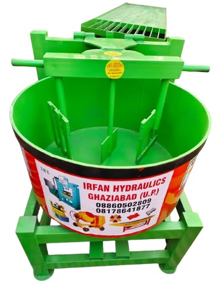 Industrial Color Pan Mixture Machine, Heavy-Duty Hydraulic Concrete Mixer, Green-image-37