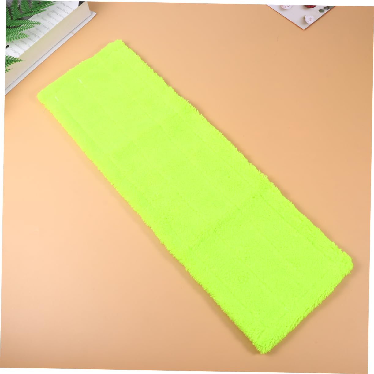 Beavorty 2pcs Microfiber Mop Covers Coral Mop Pads for Efficient Household Cleaning Hard Floors Easy to Replace and Wash for Use