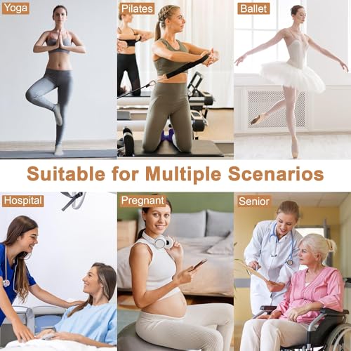 ELUTONG Pilates Non Slip Grip Socks for Women 4 Pairs Yoga Barre Ballet Workout Grippy Sock