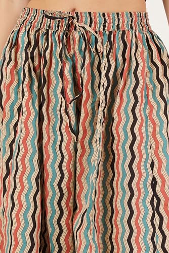 Image of COTLAND Fashions Jaipuri Cotton Printed Flared Palazzo Pants for Women
