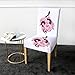 Produktbild LLAAIT Pink Flower Stuhlbezug Penny Snake Stretch Elastic Slipcover Floral Abnehmbarer Sitzkoffer Beautiful Coprisedie 1pc