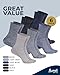 Pembrook Knit Diabetic Socks for Men & Women - 6 Pairs | Black, Navy, Gray, Light Blue, Light Gray, Beige | Wide Top, Smooth Toe Seams | Non Binding Socks Women