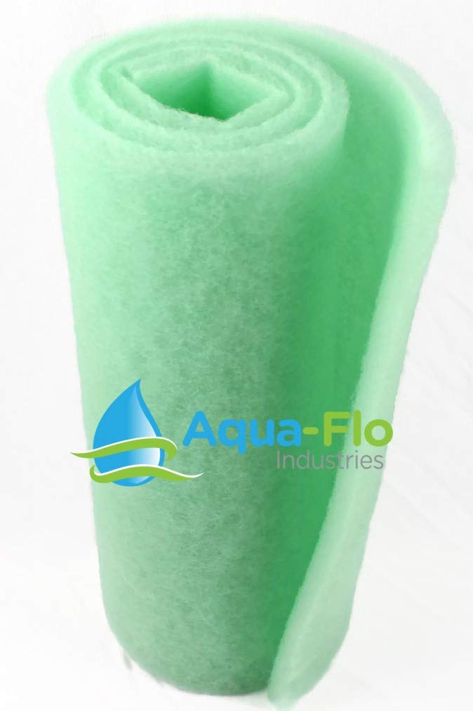 Go Green 1" Rigid Reuseable Bulk Rolls Pond and Aquarium Filter Floss Pad (60, 12)