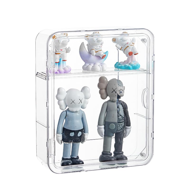 Image of BOHOIDEE 3 Tiers Clear Display Case for Figures(1,Medium)