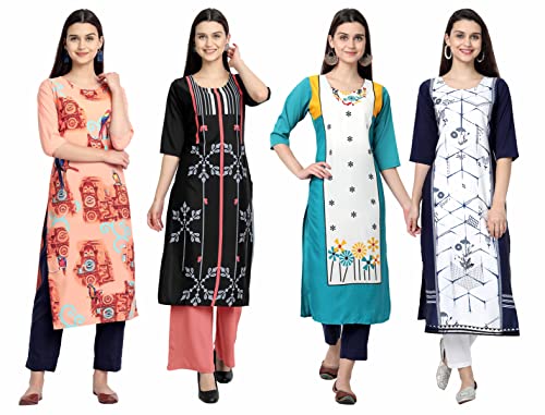 Image of Women's Crepe Straight Kurta