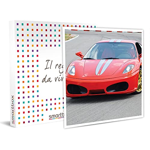 Smartbox - Cofanetto Regalo per Uomo - Due Giri su Pista in Ferrari - Idee Regalo Originale per Lui - 2 Giri su Pista alla Guida di Una Ferrari F458 Italia o F430 per 1 Persona