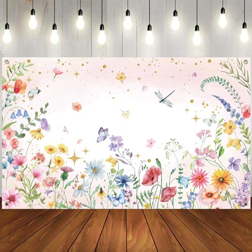 Spring Wildflower Backdrop Decorations