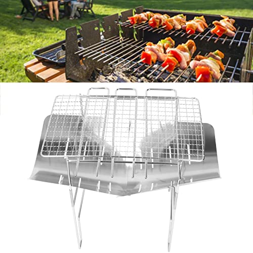 Gril à charbon de bois portable compact résistant pour remédier au manque de place en voyage