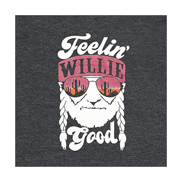 MOUSYA Women T-Shirt Feelin' Willie Good Letter Printed Graphic Shirt Top Casual Vacation Short Sleeve Tee Shirt