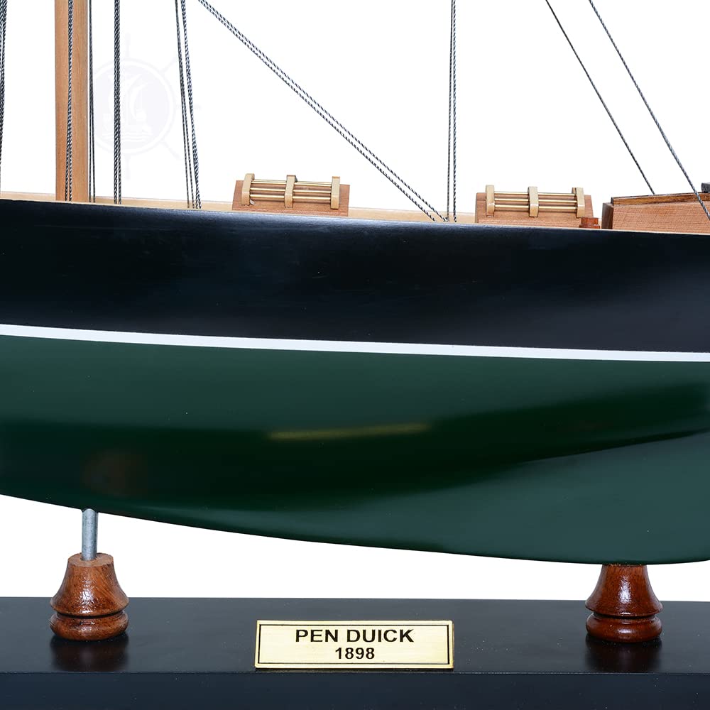 Old Modern Handicrafts Pen Duick Boat Model - Museum Quality Boat Model Made from Premium Quality Hardwood - 26.5L x 5W x 30.7H Inches