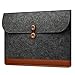 15 Zoll Mode Papiersäcke Stil Filzstoff Tasche Laptoptasche Aktentasche Notebooktasche für/Notebook Computer/Ultrabooks/MacBook Pro/MacBook Air Schwarz
