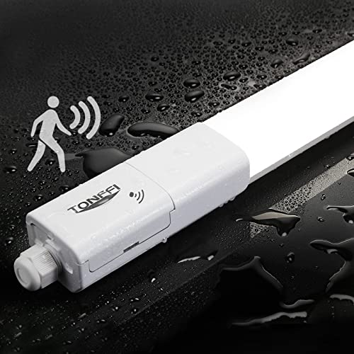 TONFFI LED Feuchtraumleuchte mit Bewegungsmelder 115CM, 36W 4100LM...