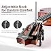 Caramel BEG91 Cutaway Ebony Glossy Baritone Acoustic & Electric Ukulele with Armrest | 30-inch Handmade Professional Ukelele Kit with Accessories