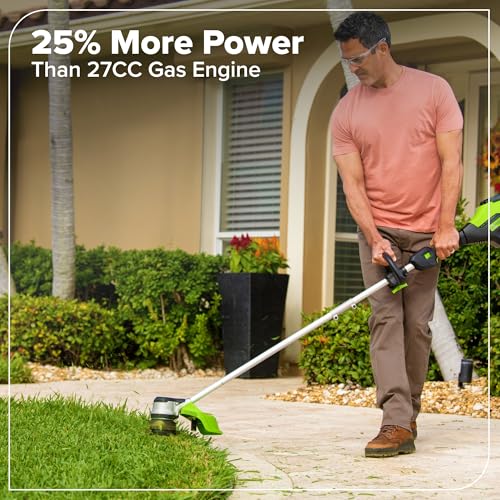 Greenworks 60V 16 in Cordless String Trimmer, 2.5 Ah Battery - image 4