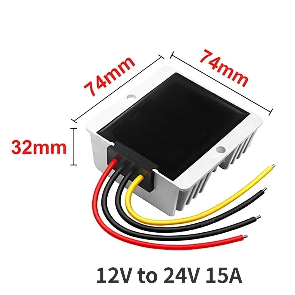 12V to 24V 15A Booster DC Power Converter Stabilizer 12V to 24V Step-up Voltage Regulator Transformer