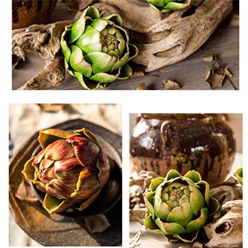 Image of Ulalaza 1Pc Fake Artichoke Artificial Fruits Model Lifelike Plastic Vegetables Christmas Party Decoration
