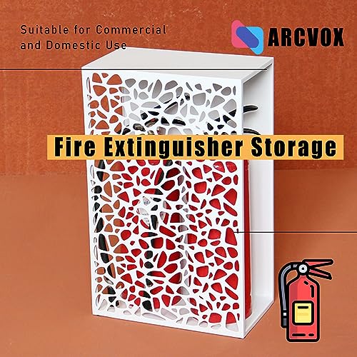 Armario para extintor de incendios, caja de almacenamiento decorativa para 2 extintores, ideal para centros comerciales, pasillos, hoteles y espacios públicos