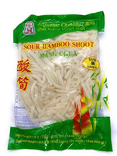 JHC Sliced Bamboo Shoots Strip, 16 Ounce bag (1 pack)
