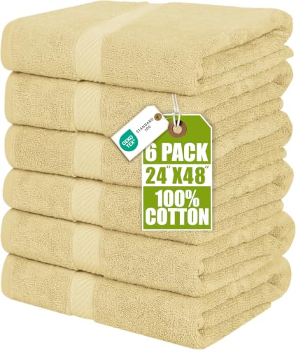 Utopia Towels Badetücher, 61 x 121 cm, 6er-Pack – Ansicht 1