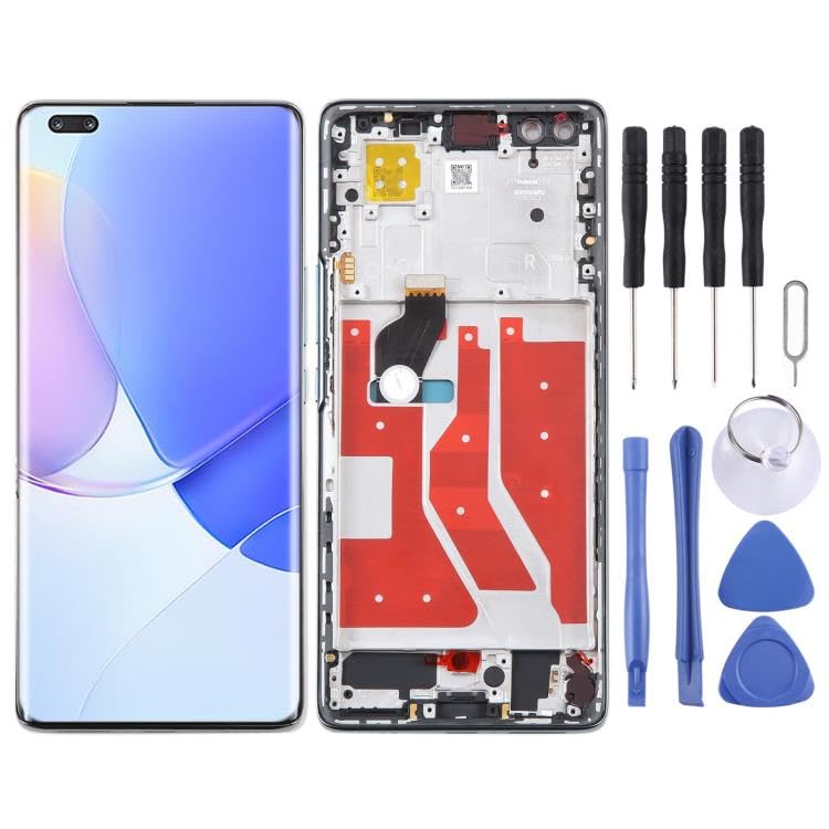 Écran LCD pour Huawei Nova 9 Pro avec châssis noir dalle tactile d'origine de remplacement
